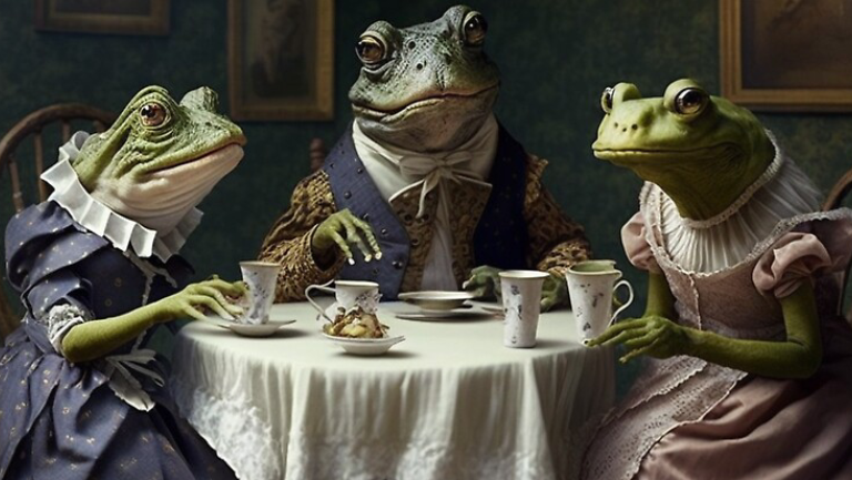 Frog Tea Party
