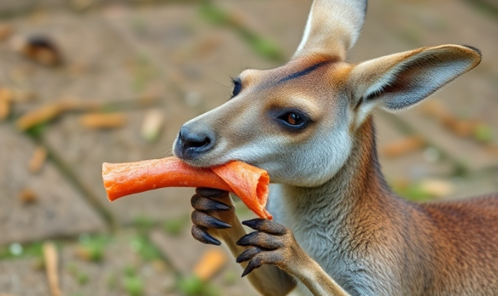 Kangaroo Eating Bologna