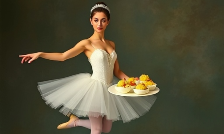 Ballerina with Deviled Eggs